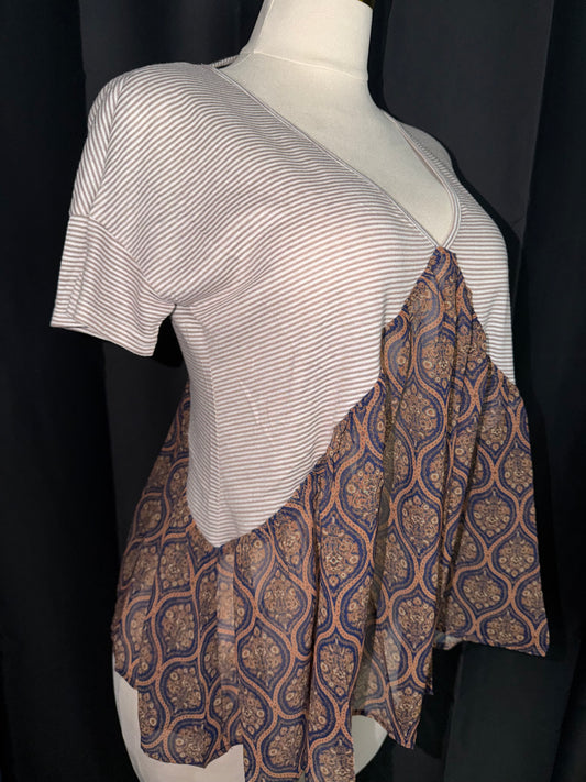 Blusa Boho Chic Con Detalle Paisley