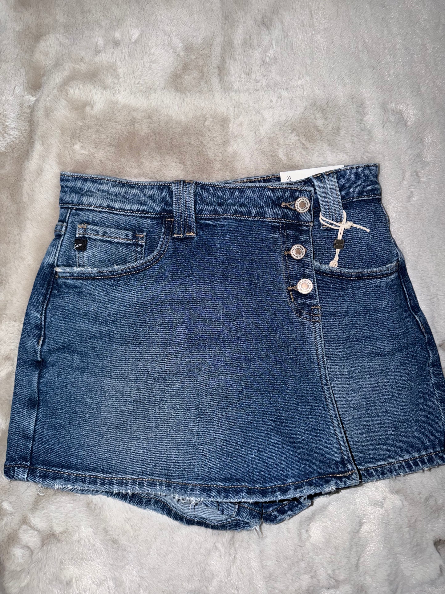Short Falda Mezclilla